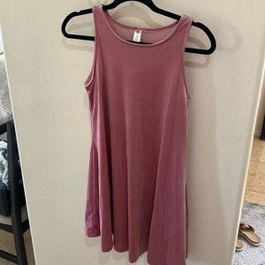 Old Navy Velvet Pink Sleeveless Dress.